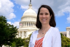 Amy Jones in front of the Capitol